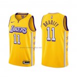 Camiseta Los Angeles Lakers Avery Bradley #11 Ciudad 2019-20 Amarillo