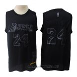 Camiseta Los Angeles Lakers Kobe Bryant #24 MVP Negro