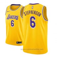 Camiseta Los Angeles Lakers Lance Stephenson #6 Icon 2018-19 Oro