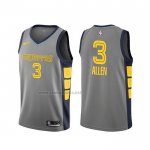Camiseta Memphis Grizzlies Grisson Allen #3 Ciudad Gris