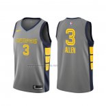 Camiseta Memphis Grizzlies Grisson Allen #3 Ciudad Gris