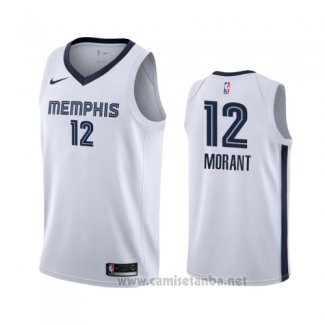 Camiseta Memphis Grizzlies Ja Morant #12 Association 2019-20 Blanco