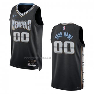 Camiseta Memphis Grizzlies Personalizada Ciudad 2022-23 Negro