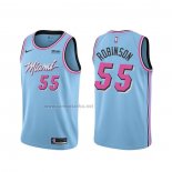 Camiseta Miami Heat Duncan Robinson #55 Ciudad Azul