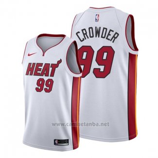 Camiseta Miami Heat Jae Crowder #99 Association 2019-20 Blanco