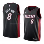 Camiseta Miami Heat Tyler Johnson #8 Icon 2018 Negro