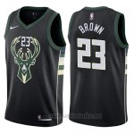 Camiseta Milwaukee Bucks John Henson #23 Statement 2017-18 Negro
