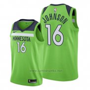 Camiseta Minnesota Timberwolves James Johnson #16 Statement 2019-20 Verde