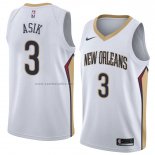 Camiseta New Orleans Pelicans Omer Asik #3 Association 2018 Blanco