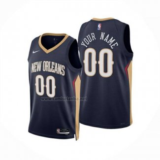 Camiseta New Orleans Pelicans Personalizada Icon 2024-25 Azul