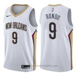 Camiseta New Orleans Pelicans Rajon Rondo #9 Association 2017-18 Blanco