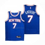 Camiseta New York Knicks Carmelo Anthony #7 Statement 2020-21 Azul