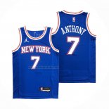 Camiseta New York Knicks Carmelo Anthony #7 Statement 2020-21 Azul