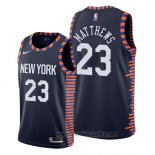 Camiseta New York Knicks Wesley Matthews #23 Ciudad 2019 Azul