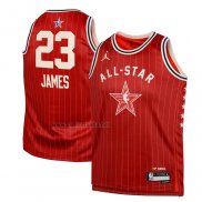 Camiseta Nino All Star 2024 Los Angeles Lakers LeBron James #23 Rojo
