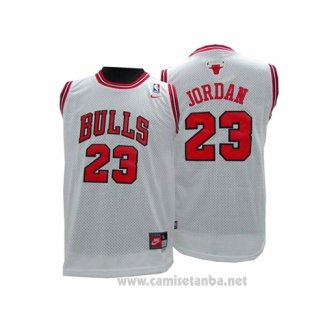 Camiseta Nino Chicago Bulls Michael Jordan #23 Blanco