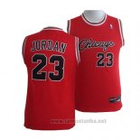 Camiseta Nino Chicago Bulls Michael Jordan #23 Rojo2