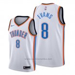 Camiseta Oklahoma City Thunder Jawun Evans #8 Association Blanco