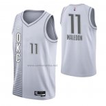 Camiseta Oklahoma City Thunder Theo Maledon #11 Ciudad 2021-22 Blanco