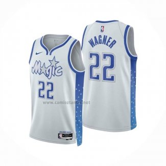 Camiseta Orlando Magic Franz Wagner NO 22 Ciudad 2025-26 Blanco
