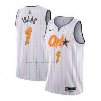 Camiseta Orlando Magic Jonathan Isaac #1 Ciudad 2020-21 Blanco