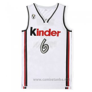 Camiseta Pelicula Kinder Ginobili #6 Blanco