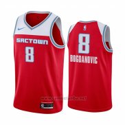 Camiseta Sacramento Kings Bogdan Bogdanovic #8 Ciudad Rojo