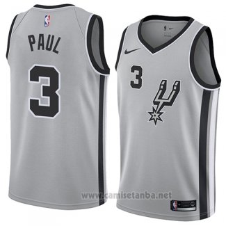 Camiseta San Antonio Spurs Brandon Paul #3 Statement 2018 Gris