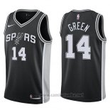 Camiseta San Antonio Spurs Danny Green #14 Icon 2017-18 Negro