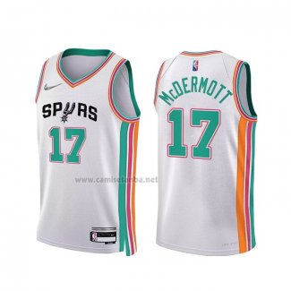 Camiseta San Antonio Spurs Doug McDermott #17 Ciudad 2021-22 Blanco