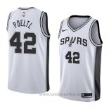 Camiseta San Antonio Spurs Jakob Poeltl #42 Association 2018 Blanco