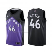 Camiseta Toronto Raptors Aron Baynes #46 Earned 2020-21 Negro Violeta