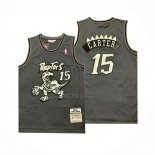 Camiseta Toronto Raptors Vince Carter NO 15 Mitchell & Ness 1998-99 Negro1