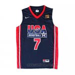 Camiseta USA 1992 Larry Bird #7 Negro