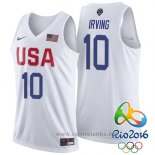Camiseta USA 2016 Kyrie Irving #10 Blanco