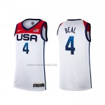 Camiseta USA 2021 Bradley Beal #4 Blanco