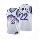 Camiseta Utah Jazz Kyle Filipowski NO 22 Association 2025-26 Blanco