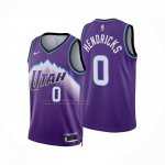 Camiseta Utah Jazz Taylor Hendricks NO 0 Icon 2025-26 Violeta  Camiseta Utah Jazz Taylor Hendricks NO 0 Icon 2025-26 Violeta