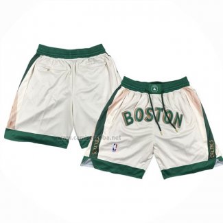 Pantalone Boston Celtics Ciudad Just Don 2023-24 Crema