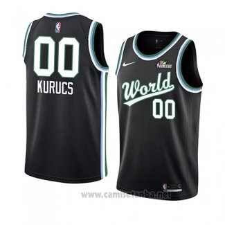 Camiseta 2019 Rising Star Rodions Kurucs #00 USA Negro