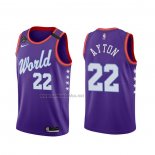 Camiseta 2020 Rising Star Deandre Ayton #22 World Violeta