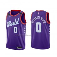 Camiseta 2020 Rising Star Nickeil Alexander-Walker #0 World Violeta