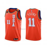 Camiseta 2020 Rising Star Trae Young #11 USA Rojo