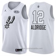 Camiseta All Star 2018 San Antonio Spurs Lamarcus Aldridge #12 Blanco