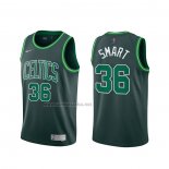 Camiseta Boston Celtics Marcus Smart #36 Earned 2020-21 Verde