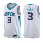 Camiseta Charlotte Hornets Jeremy Lamb #3 Association 2017-18 Blanco