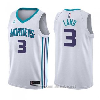 Camiseta Charlotte Hornets Jeremy Lamb #3 Association 2017-18 Blanco