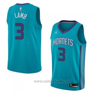 Camiseta Charlotte Hornets Jeremy Lamb #3 Icon 2018 Verde