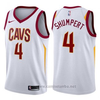 Camiseta Cleveland Cavaliers Iman Shumpert #4 Swingman Association 2017-18 Blanco