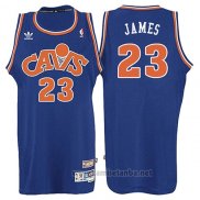 Camiseta Cleveland Cavaliers LeBron James #23 Retro 2008 Azul